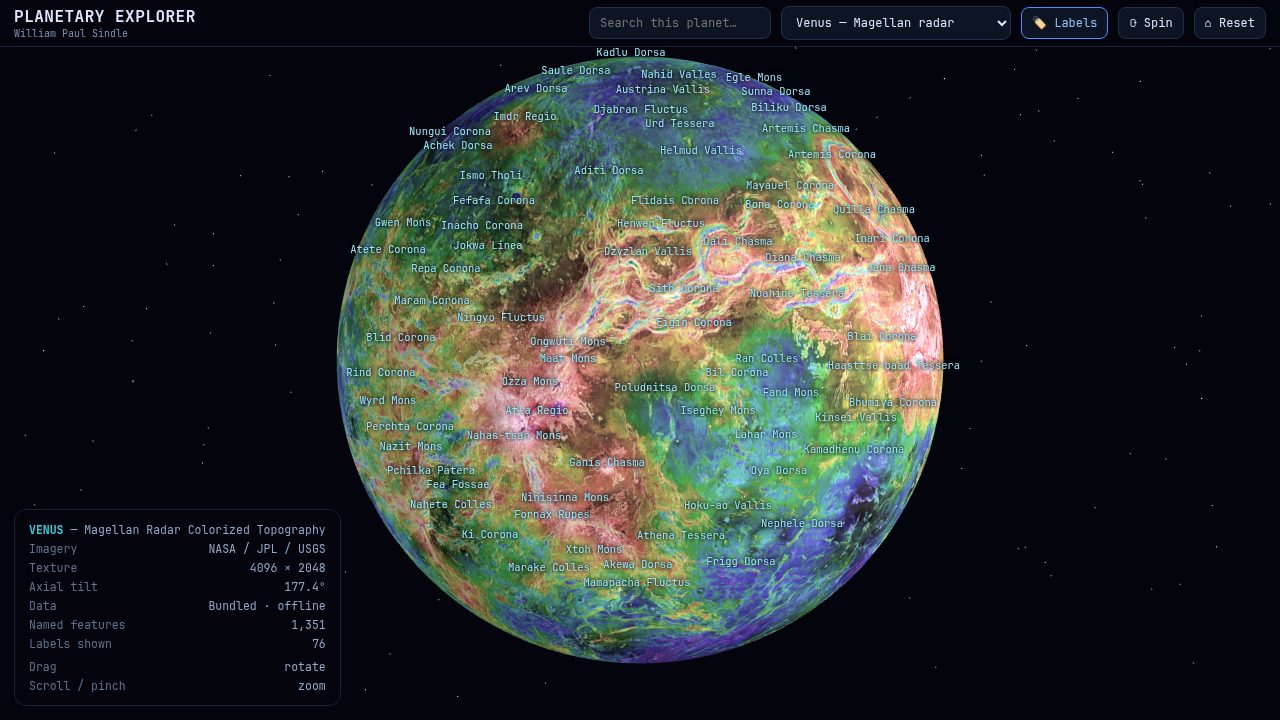 Venus — Magellan radar